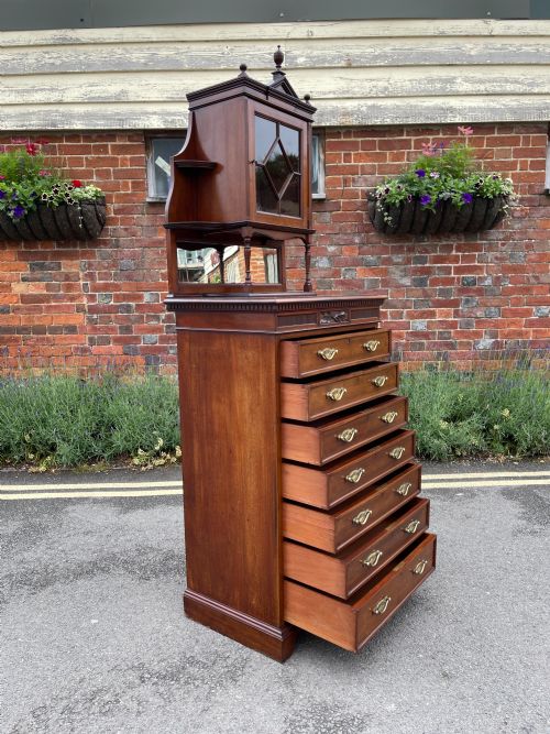 VICTORIAN WELLINGTON CHEST - ADDITIONAL PHOTO 7