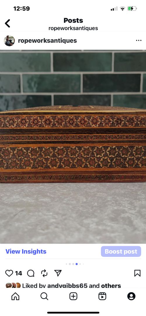PERSIAN KHATAMKARI TISSUE BOX - ADDITIONAL PHOTO 5