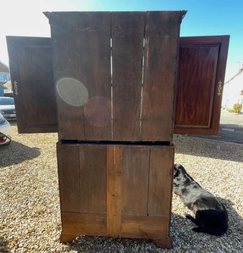 EIGHTEENTH CENTURY MAHOGANY BUREAU BOOKCASE - ADDITIONAL PHOTO 5