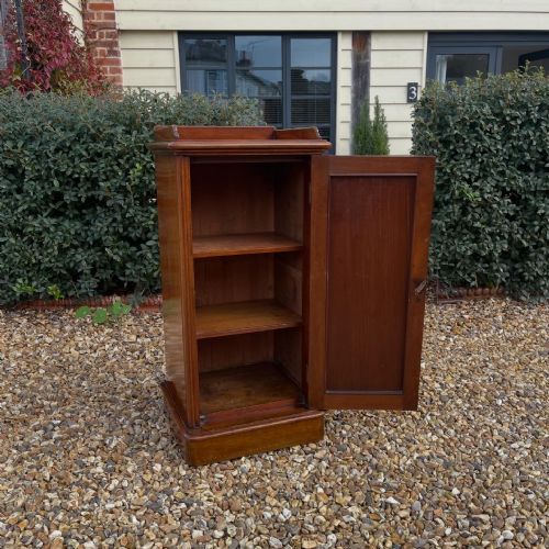 VICTORIAN MAHOGANY PEDESTAL CUPBOARD - ADDITIONAL PHOTO 1