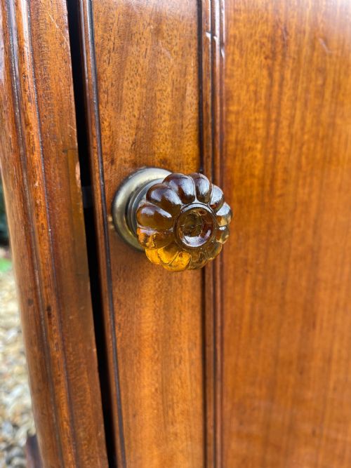 VICTORIAN MAHOGANY PEDESTAL CUPBOARD - ADDITIONAL PHOTO 2