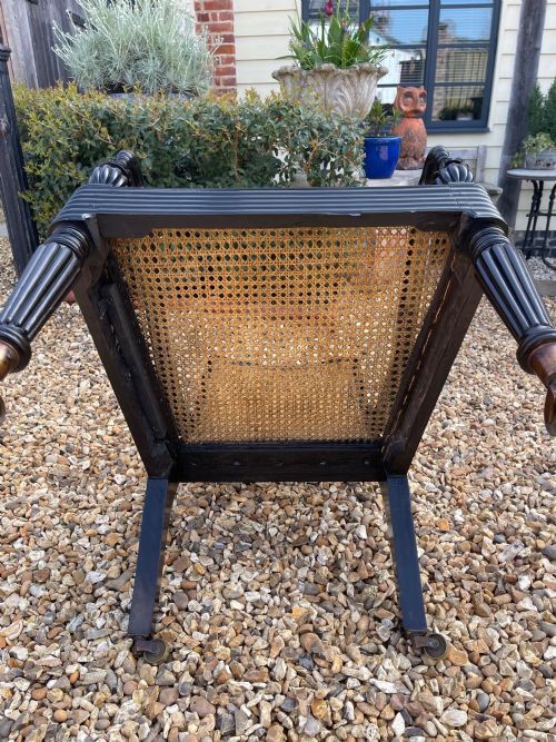 NINETEENTH CENTURY EBONY ARMCHAIR - ADDITIONAL PHOTO 1