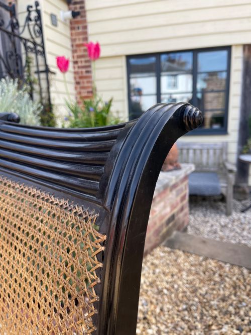 NINETEENTH CENTURY EBONY ARMCHAIR - ADDITIONAL PHOTO 6