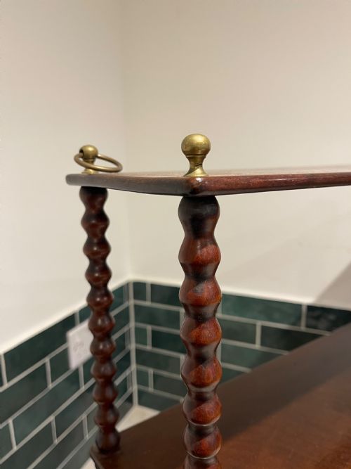 NINETEENTH CENTURY BOBBIN HANGING SHELVES - ADDITIONAL PHOTO 2