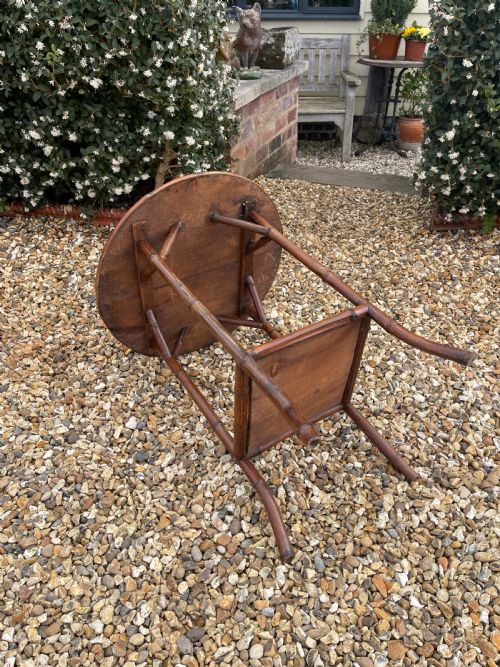 VICTORIAN BAMBOO TABLE - ADDITIONAL PHOTO 2