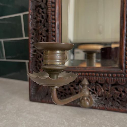 PAIR OF NORTH INDIAN MIRRORED SCONCES - ADDITIONAL PHOTO 2