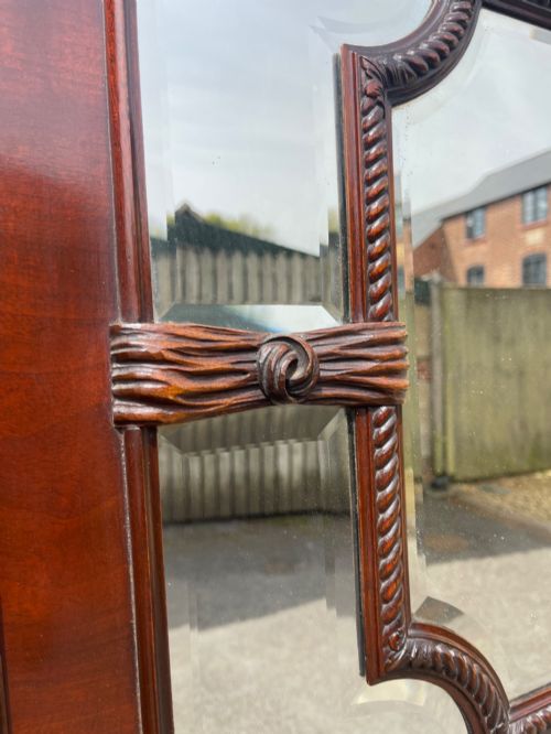 LARGE MAHOGANY SECTIONAL MIRROR - ADDITIONAL PHOTO 2