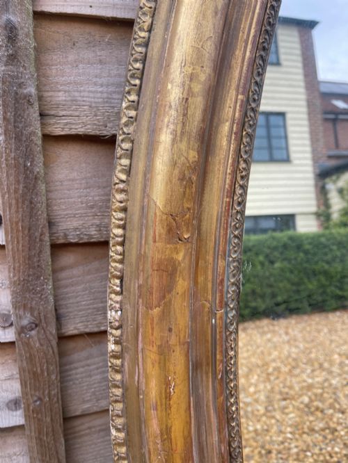 VERY LARGE OVAL GILT MIRROR - ADDITIONAL PHOTO 3