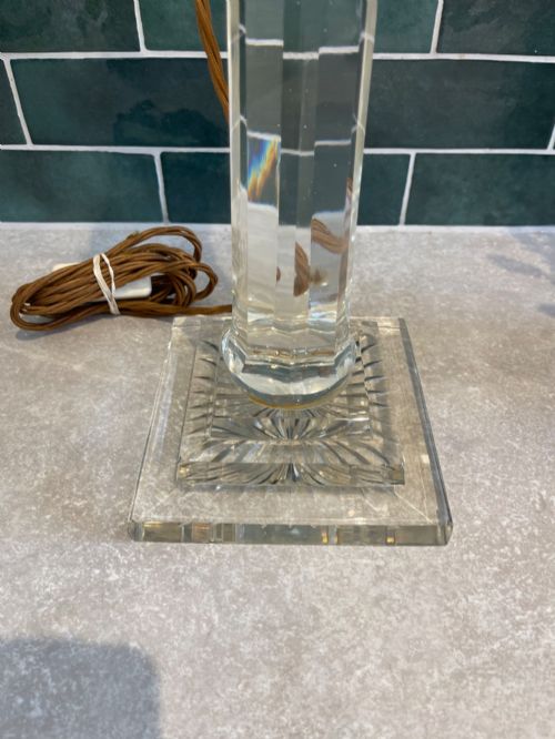 NINETEENTH CENTURY CUT GLASS LAMP - ADDITIONAL PHOTO 2