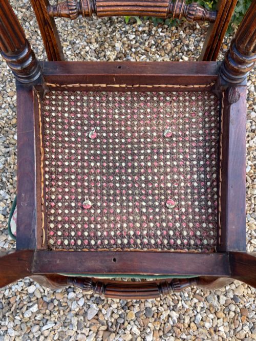 PAIR OF REGENCY SIMULATED ROSEWOOD CHAIRS - ADDITIONAL PHOTO 2
