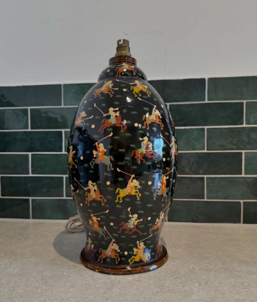 Kashmiri papier-mache lamp