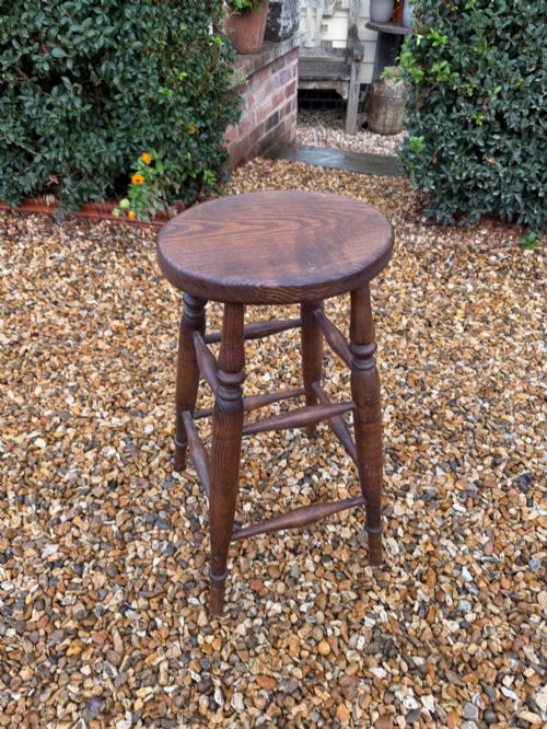 Sturdy Tall Ash Stool.