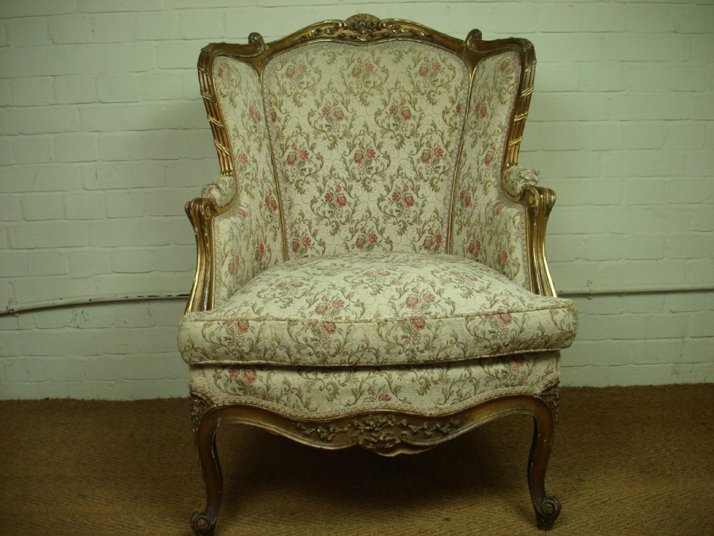 French Gilt Armchair