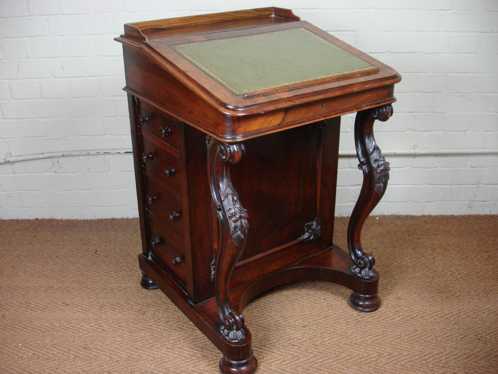 Victorian rosewood davenport