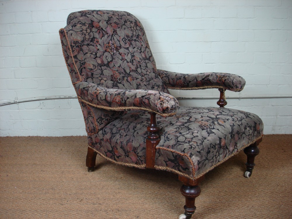 Victorian walnut armchair