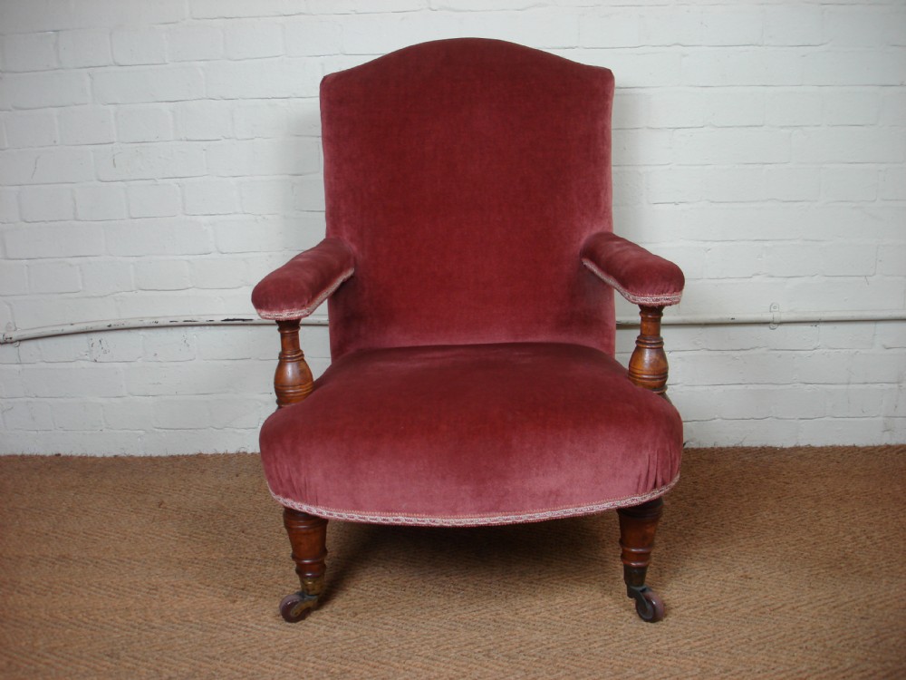 Victorian walnut armchair