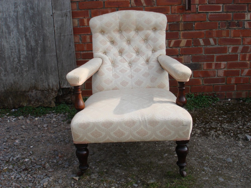 Victorian mahogany armchair