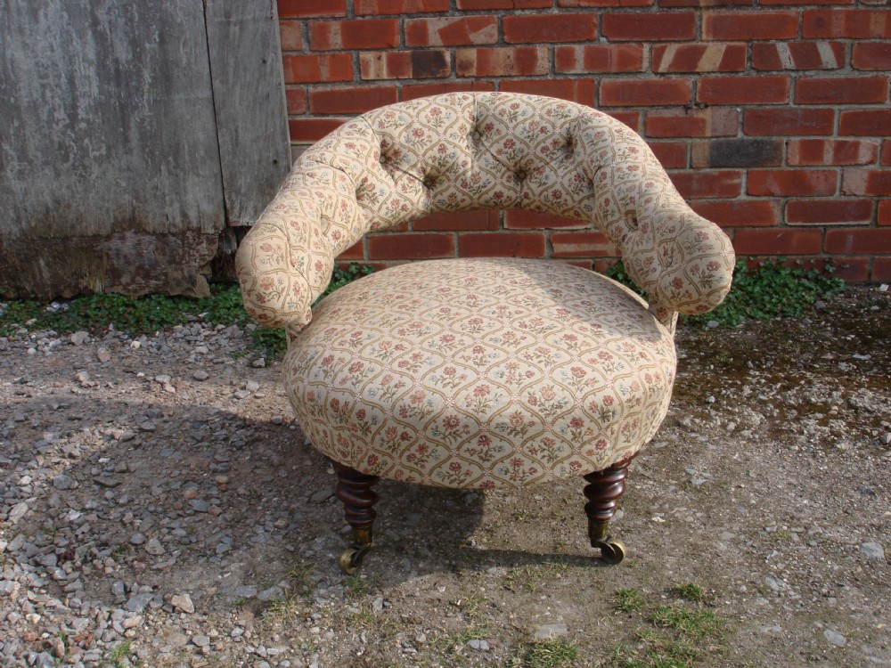 Victorian low armchair