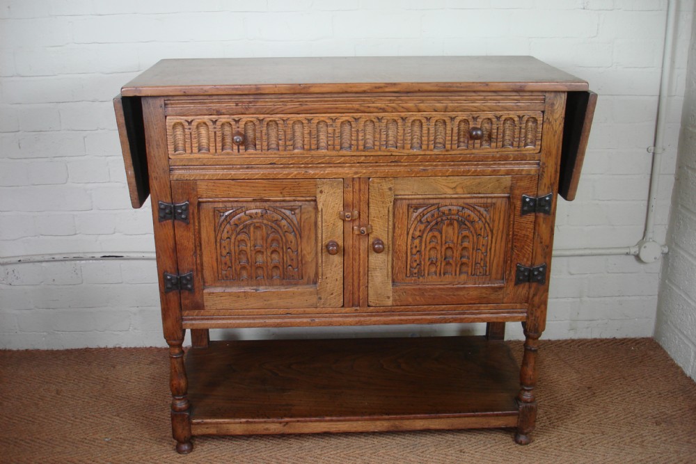 Carved oak sideboard