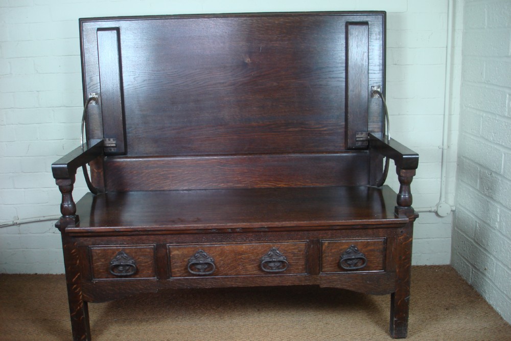 Oak monks bench