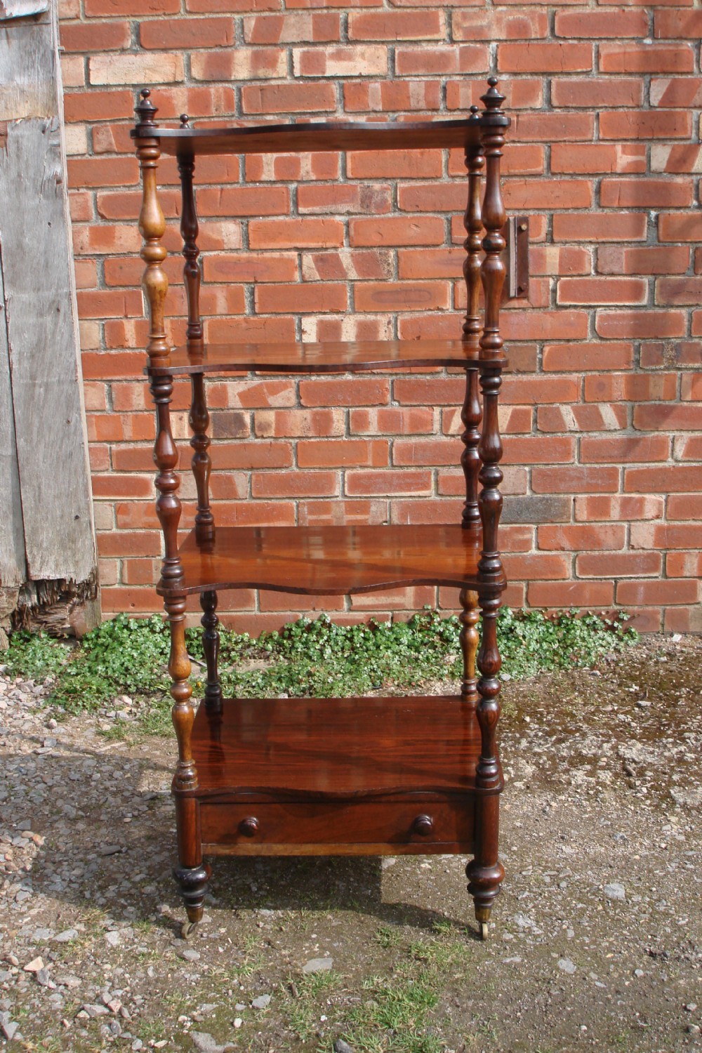 Early Victorian Rosewood whatnot