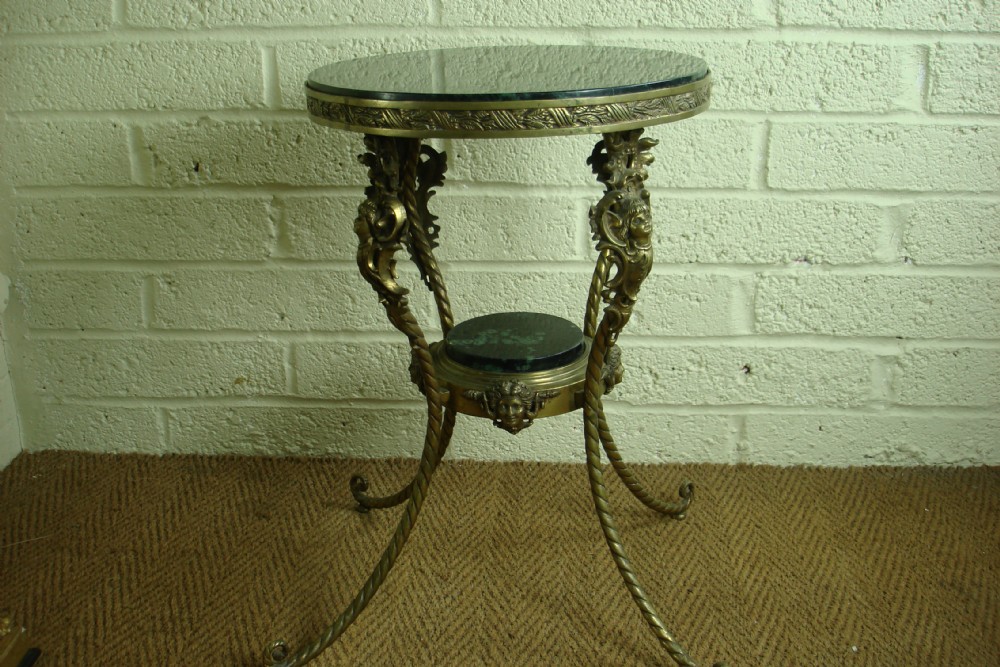 Cast brass table