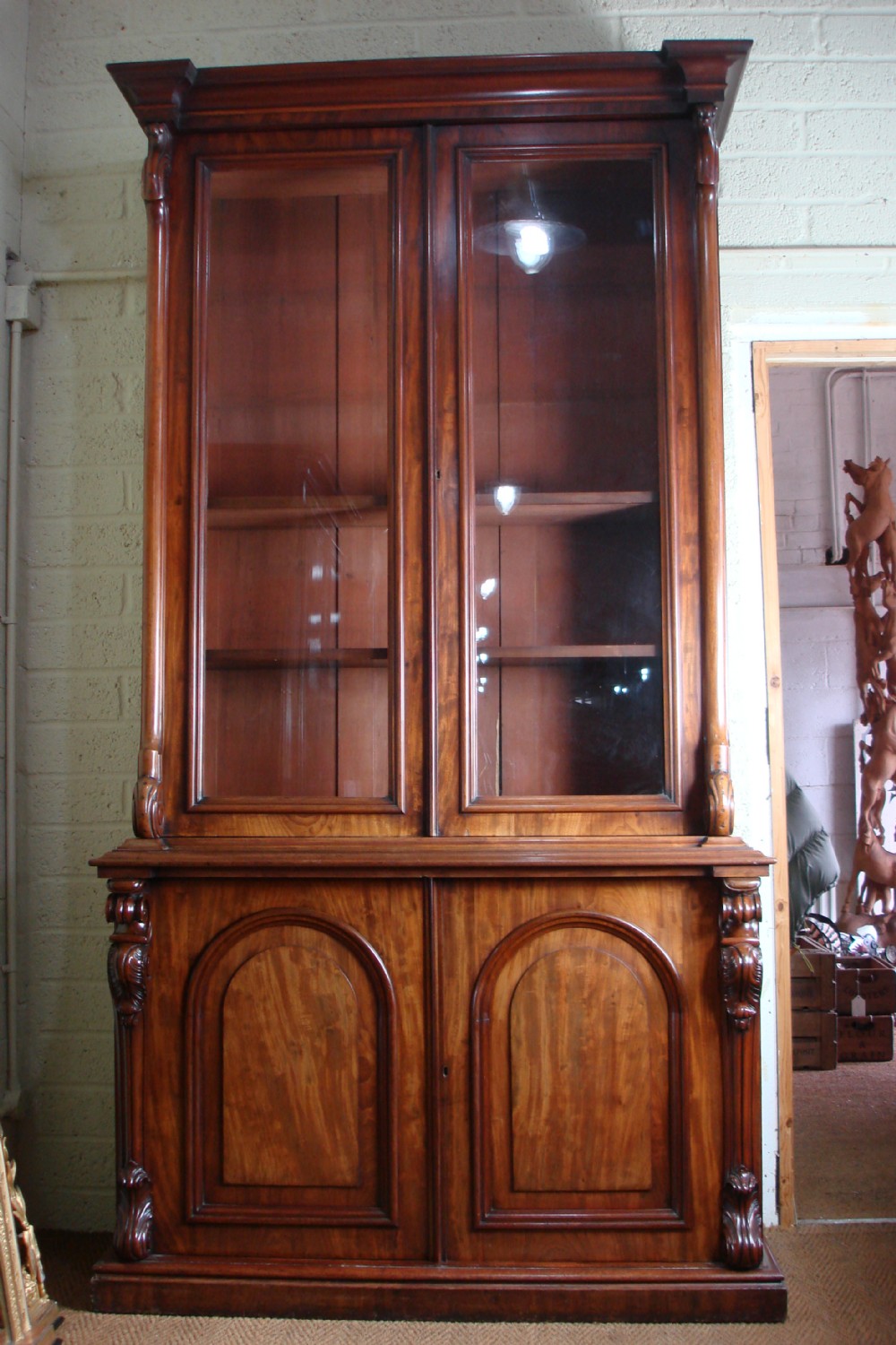 Victorian library bookcase