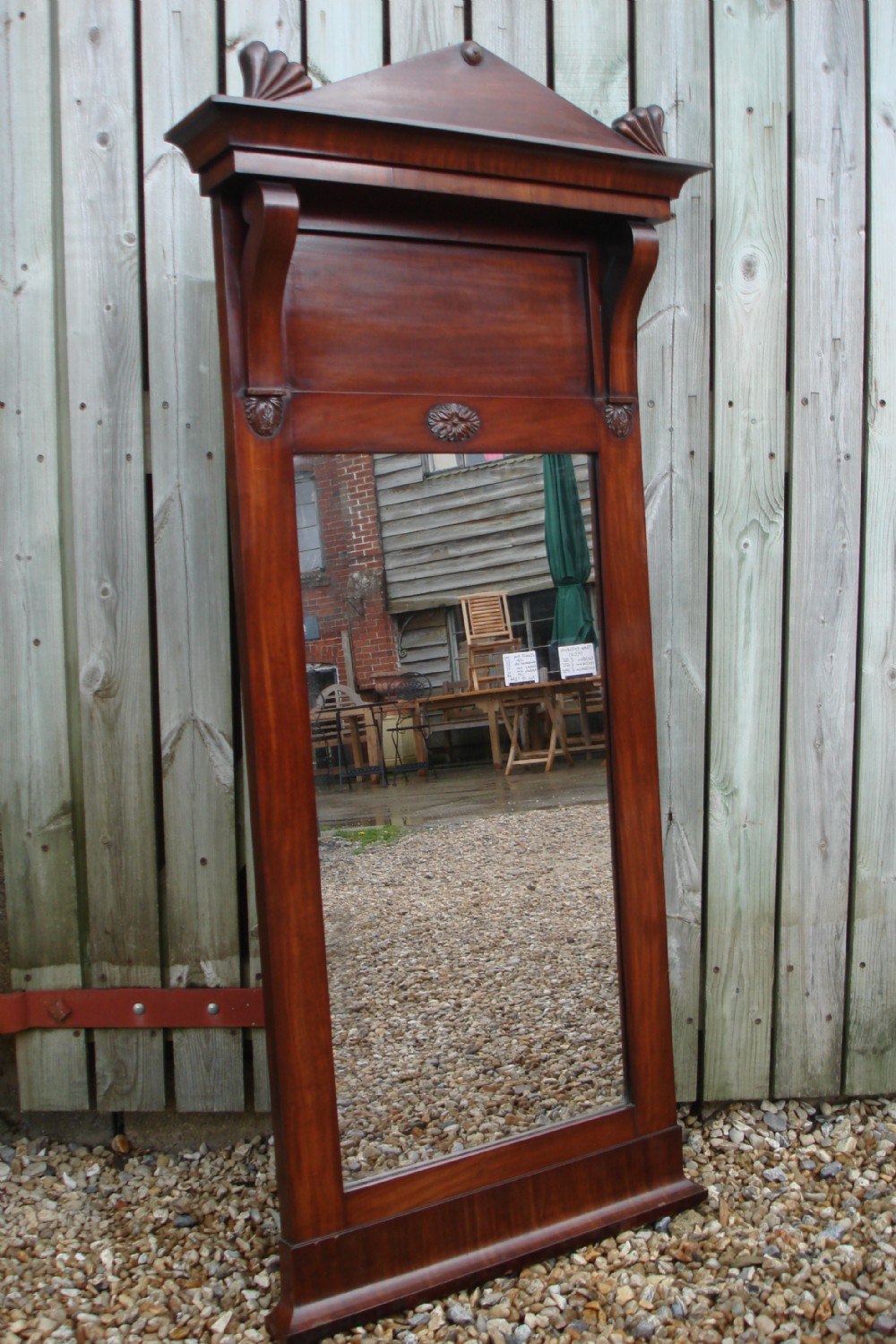 Mahogany pier mirror
