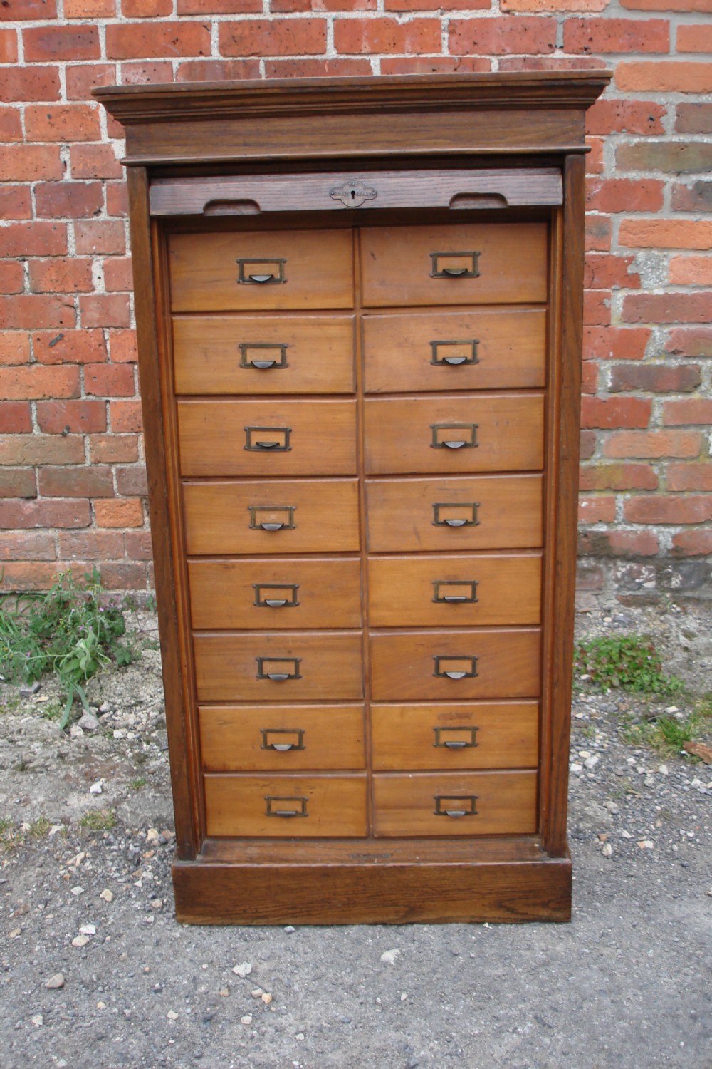 Oak filing cabinet