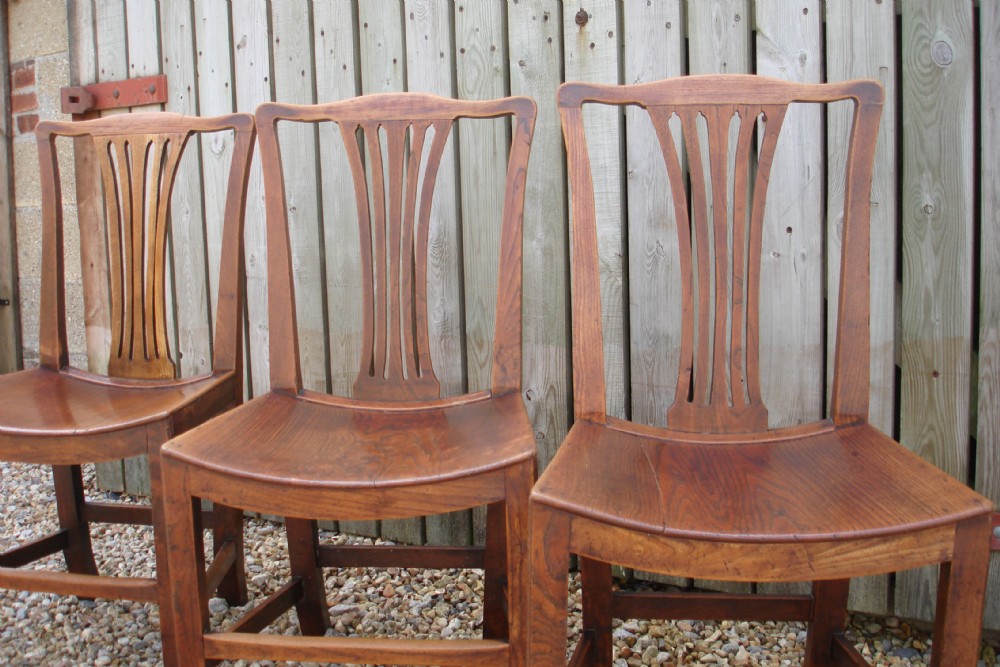 Georgian oak chairs