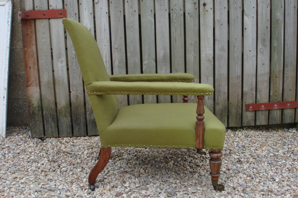 Faux rosewood armchair