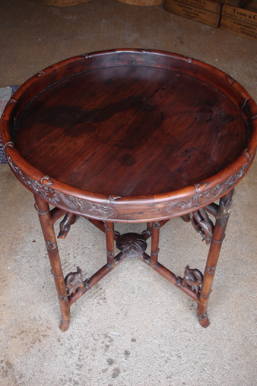Chinese tray top table