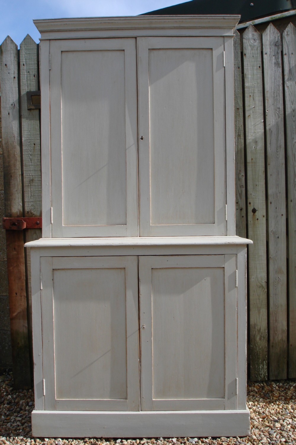 Victorian painted pine cupboard