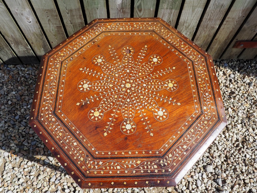 Indian inlaid table