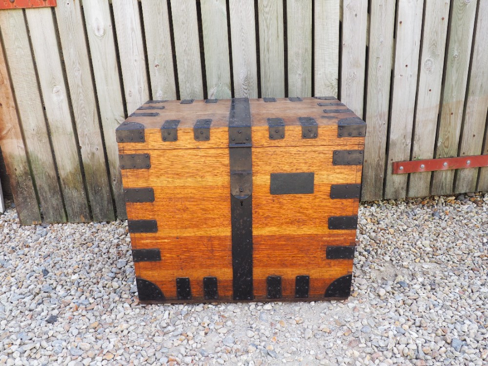 Oak silver chest