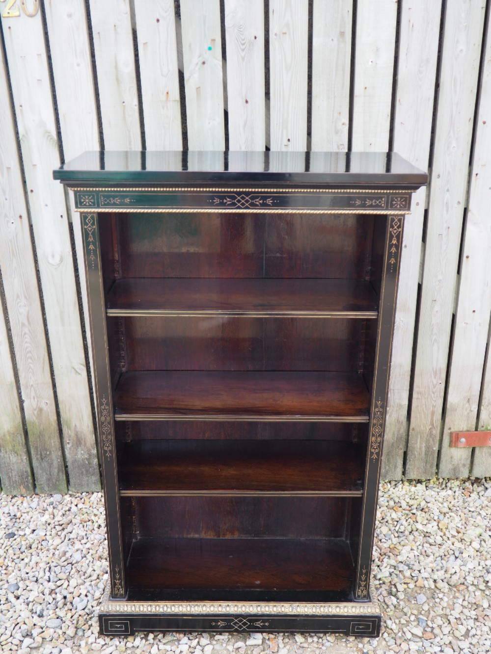 Victorian ebonised bookcase