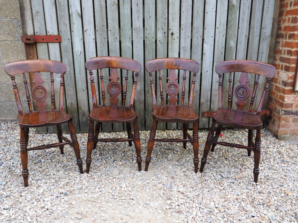 Set of four kitchen chairs