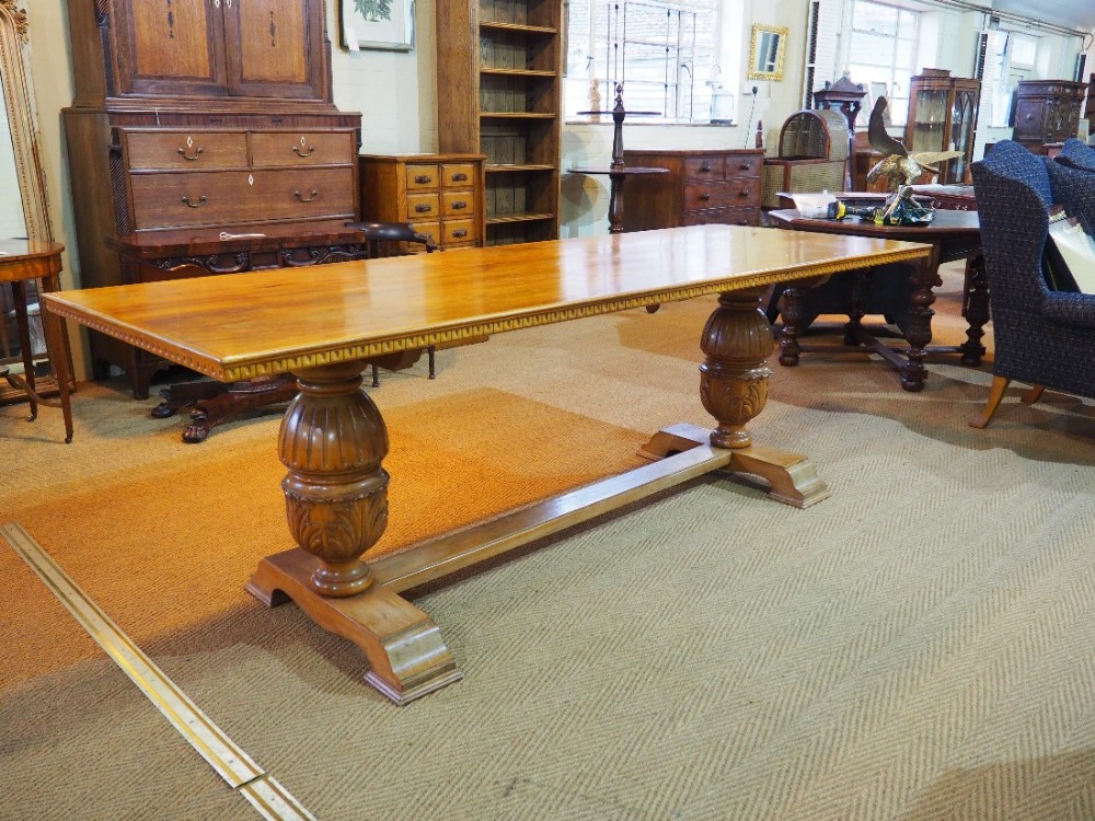 Walnut refectory table