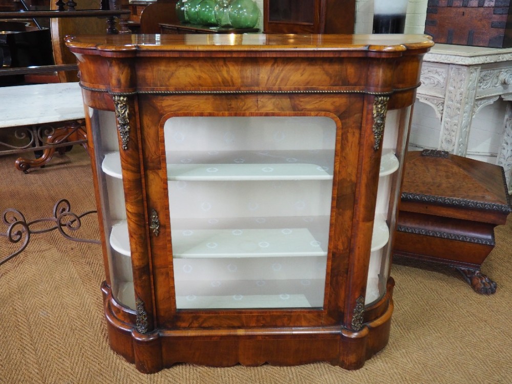Victorian walnut credenza