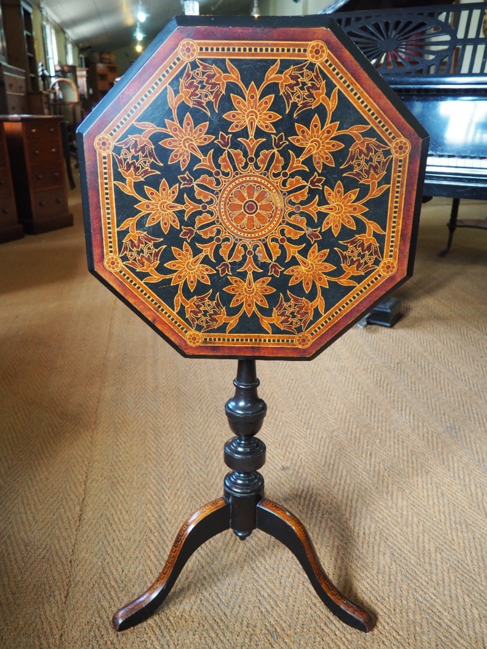 Continental tilt top table