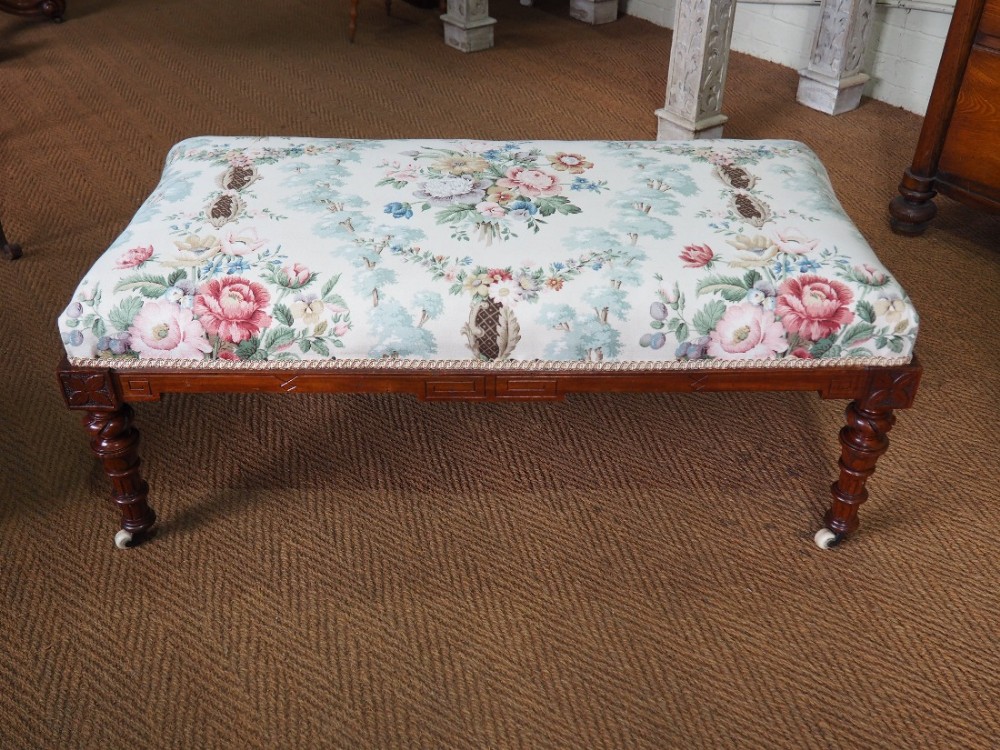 Large Victorian stool