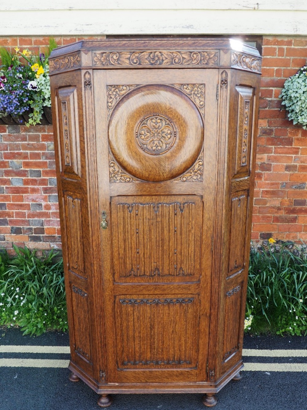 Oak hall wardrobe