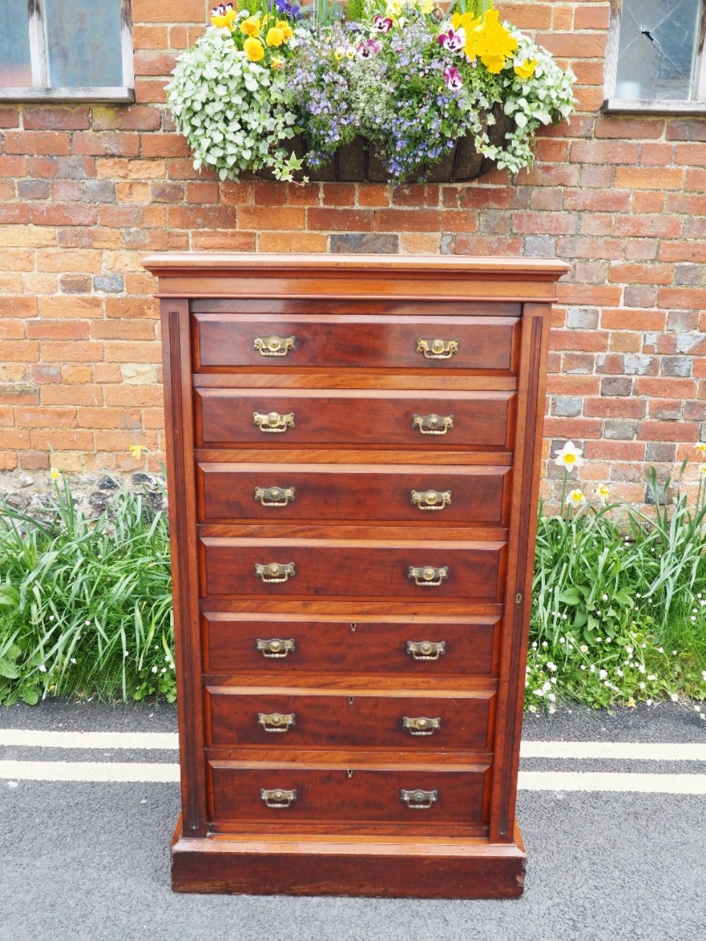 Victorian mahogany wellington chest
