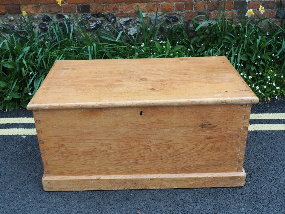 Victorian pine trunk