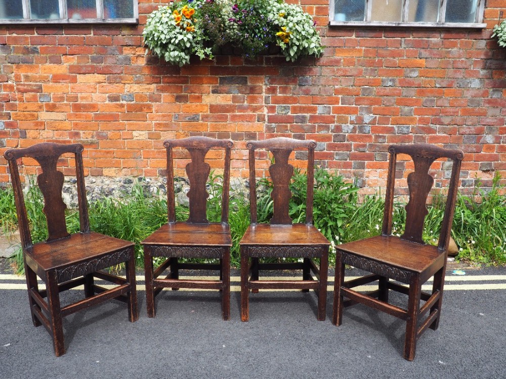 Set of four nineteenth century chairs