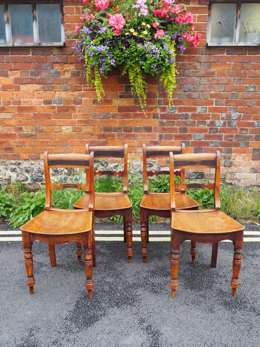 Set of four nineteenth century chairs