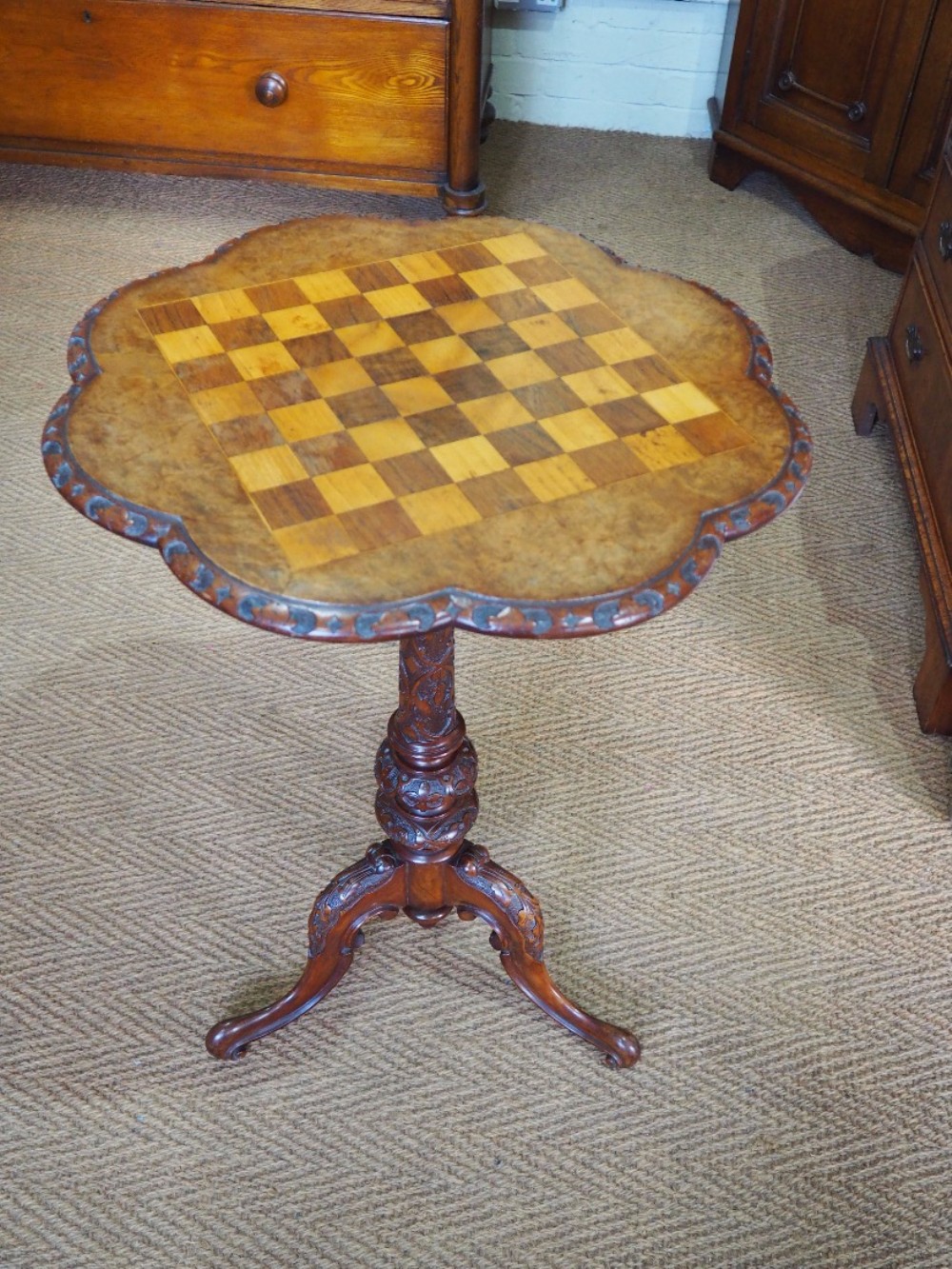 Victorian walnut occasional table
