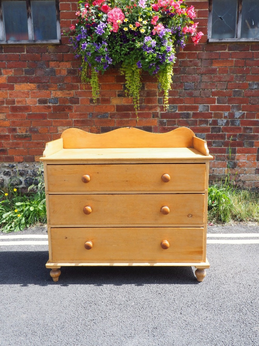 Victorian pine chest