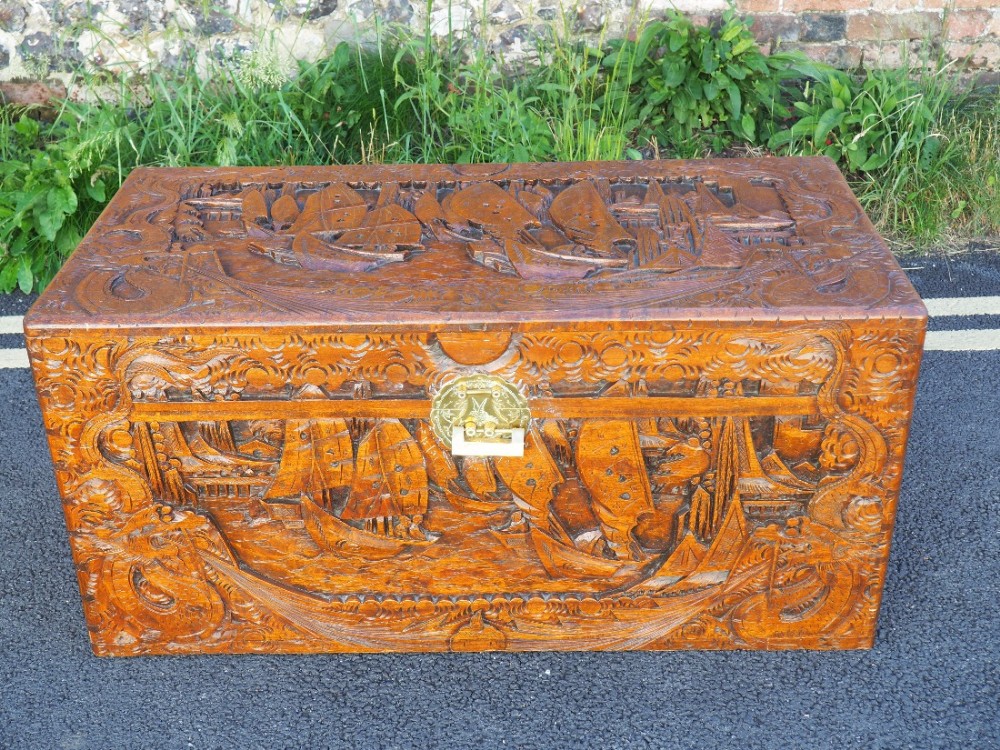 Chinese camphorwood chest