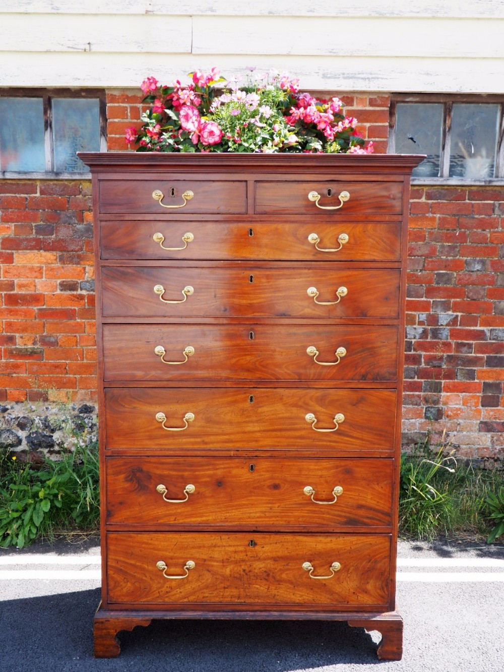 Georgian mahogany tallboy